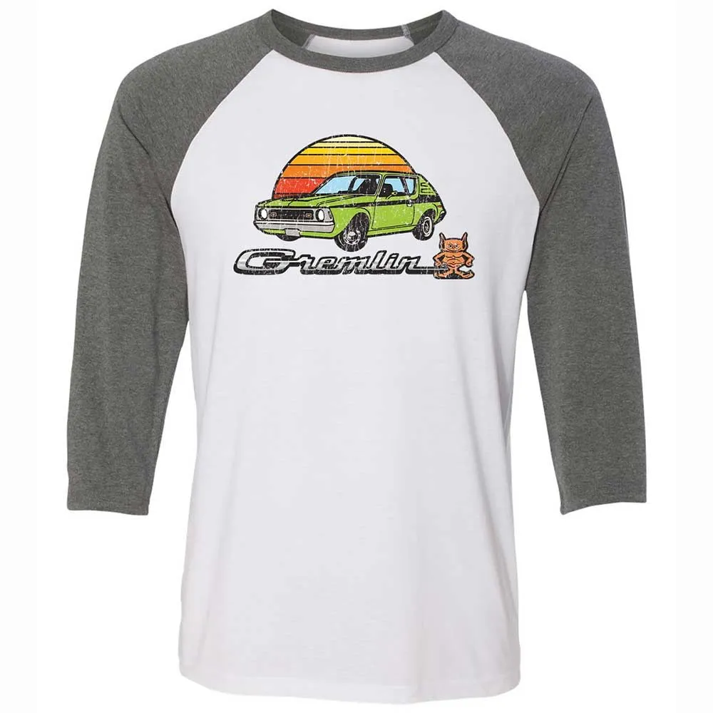 Unisex 3/4 Baseball Tee - BL3MRD7J - White/Deep Heather - 11