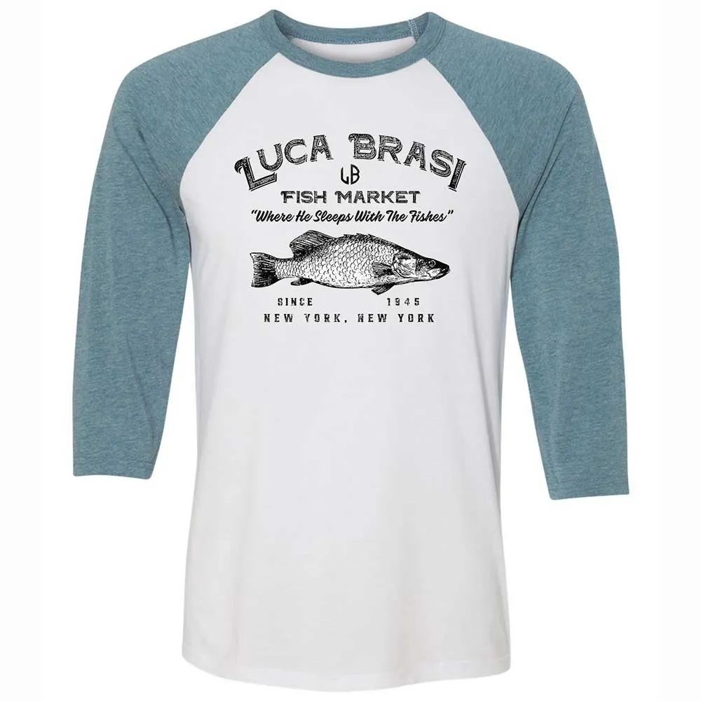 Unisex 3/4 Baseball Tee - 2UKKJMHH - White/Denim - 3