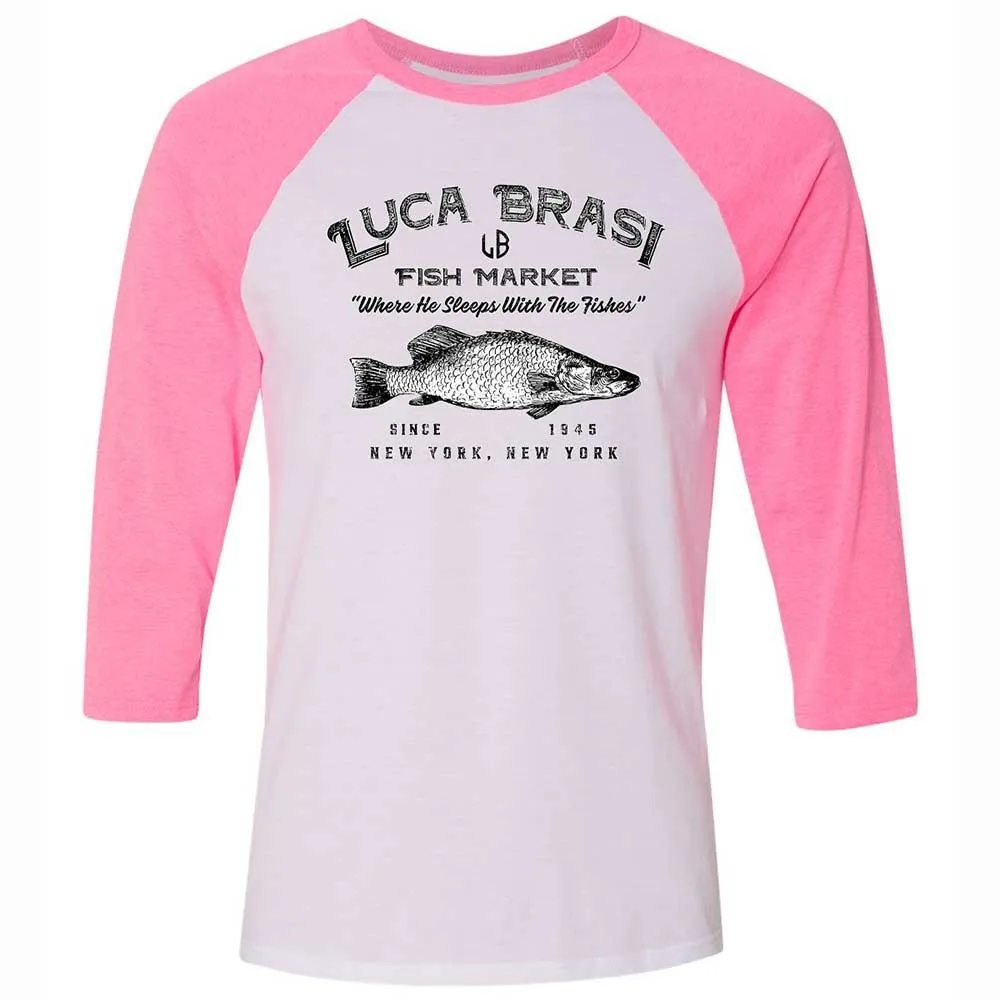 Unisex 3/4 Baseball Tee - 2UKKJMHH - White/Neon Pink - 12
