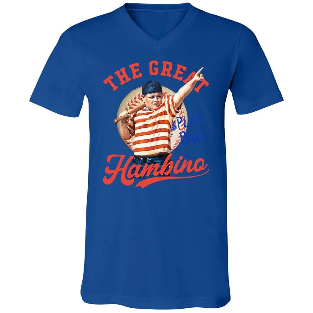 Unisex V-Neck T-Shirt - RRTYDV6Q - True Royal - 3