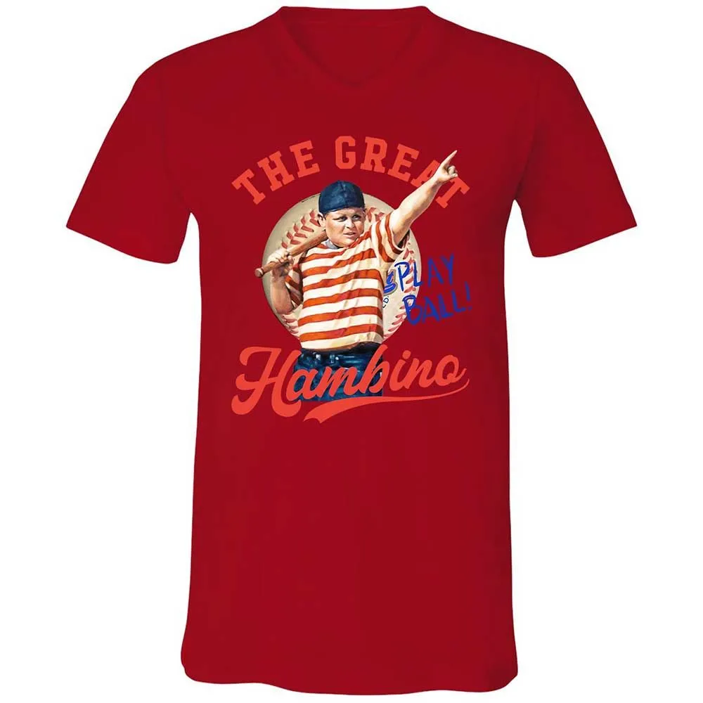 Unisex V-Neck T-Shirt - RRTYDV6Q - Red - 5