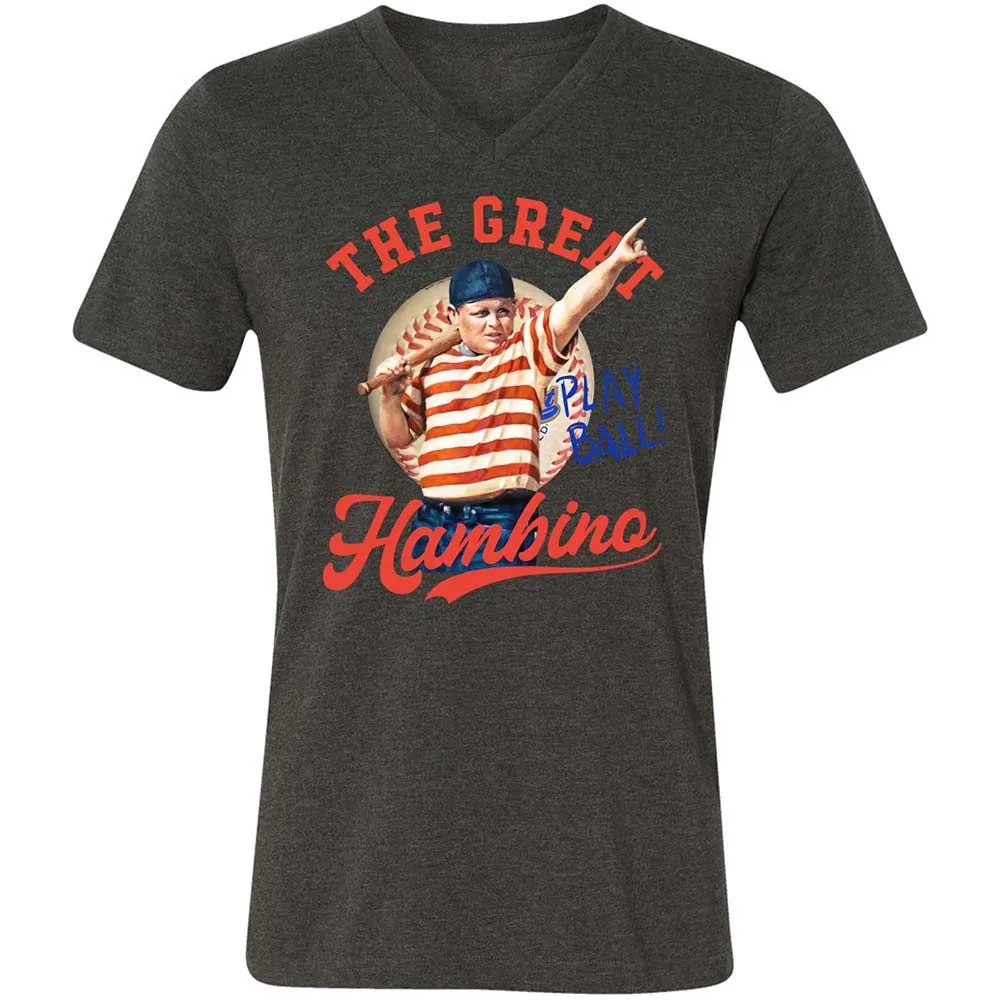 Unisex V-Neck T-Shirt - RRTYDV6Q - Dark Grey Heather - 8