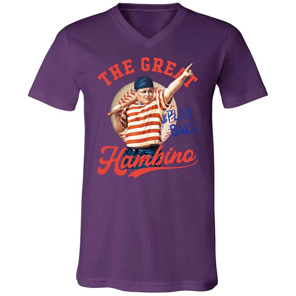 Unisex V-Neck T-Shirt - RRTYDV6Q - Team Purple - 10