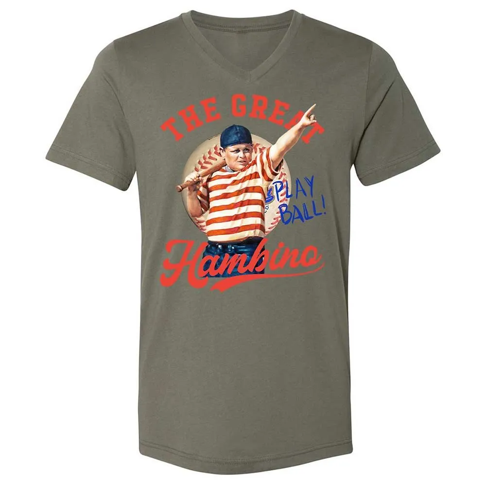 Unisex V-Neck T-Shirt - RRTYDV6Q - Military Green - 15