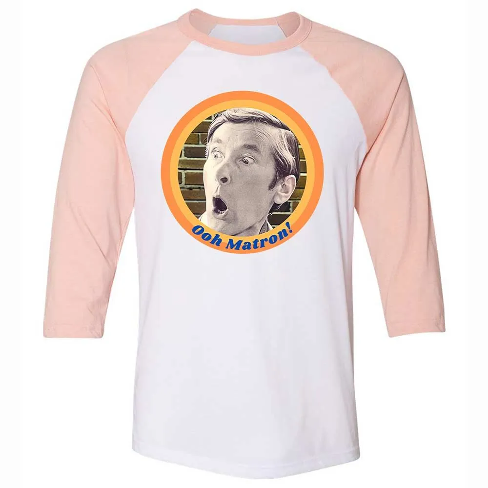 Unisex 3/4 Baseball Tee - XYTMGR5X - White/Heather Peach - 5