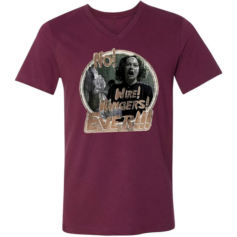 Unisex V-Neck T-Shirt - 6JPJ9S2J - Maroon - 14