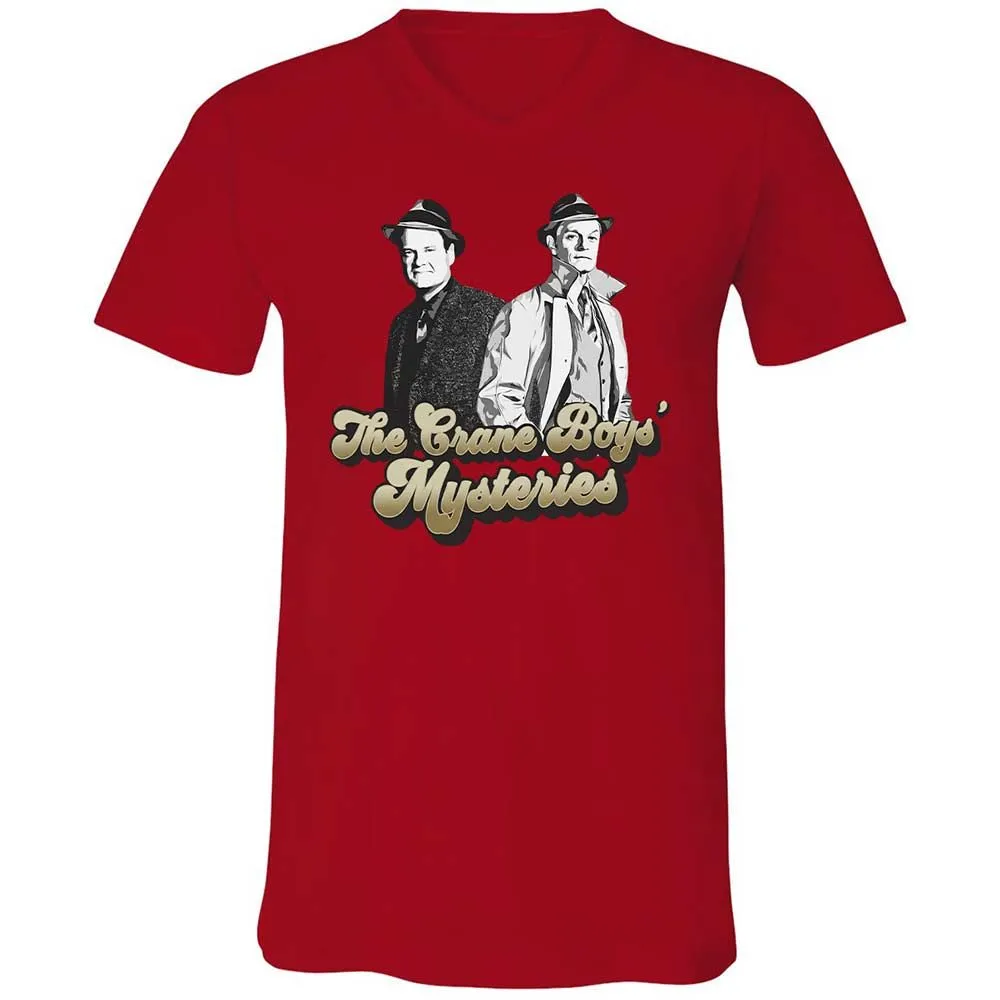 Unisex V-Neck T-Shirt - 35D6P8BD - Red - 5