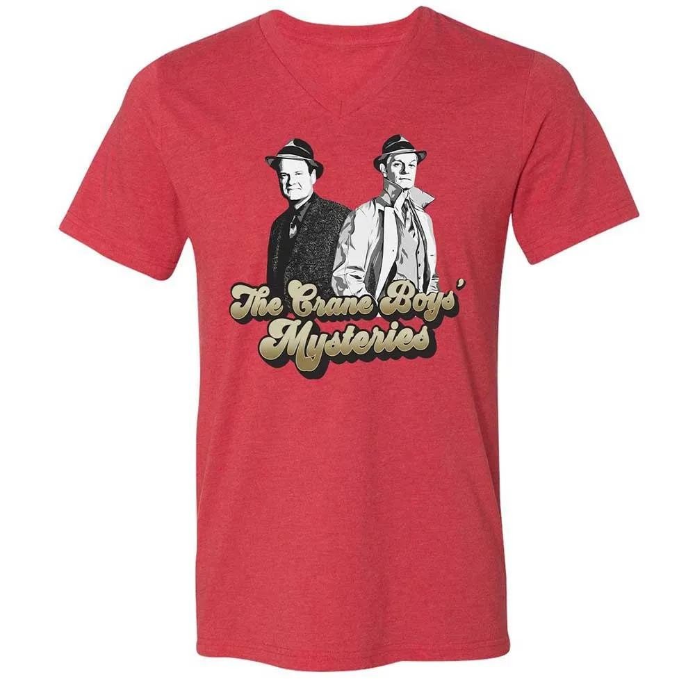 Unisex V-Neck T-Shirt - 35D6P8BD - Heather Red - 6