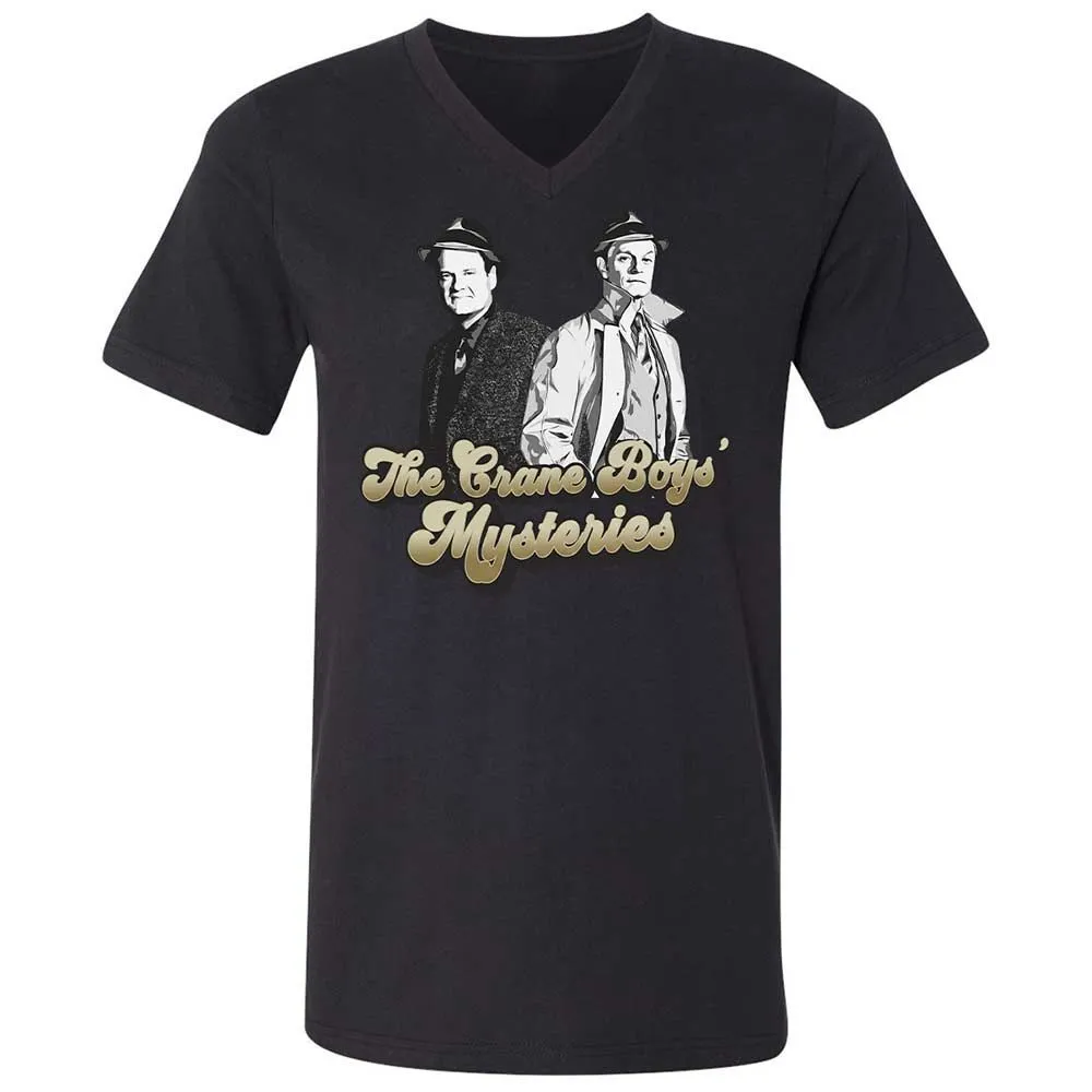 Unisex V-Neck T-Shirt - 35D6P8BD - Black - 11