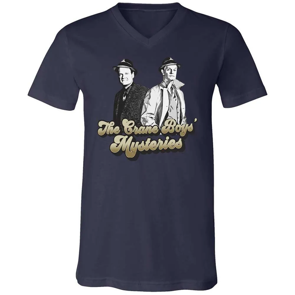 Unisex V-Neck T-Shirt - 35D6P8BD - Navy - 12