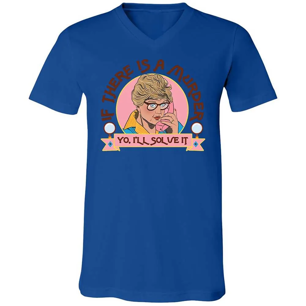 Unisex V-Neck T-Shirt - CEMHUW21 - True Royal - 3