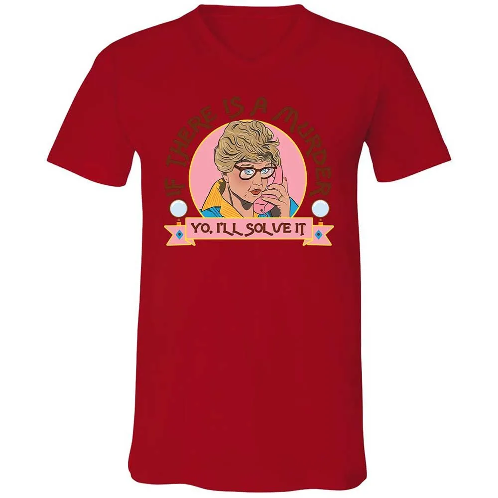 Unisex V-Neck T-Shirt - CEMHUW21 - Red - 5
