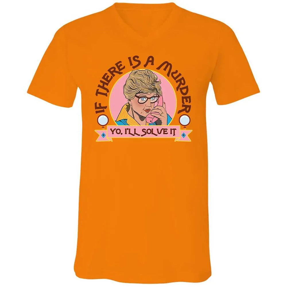 Unisex V-Neck T-Shirt - CEMHUW21 - Orange - 7