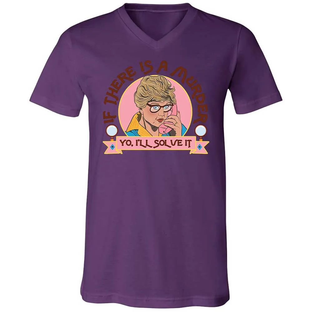 Unisex V-Neck T-Shirt - CEMHUW21 - Team Purple - 10