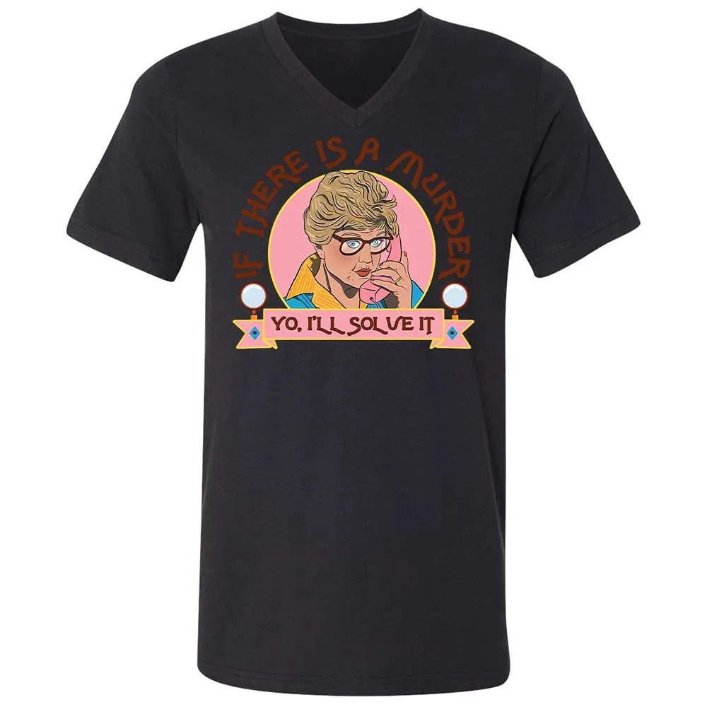 Unisex V-Neck T-Shirt - CEMHUW21 - Black - 11