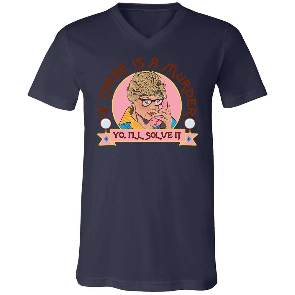 Unisex V-Neck T-Shirt - CEMHUW21 - Navy - 12