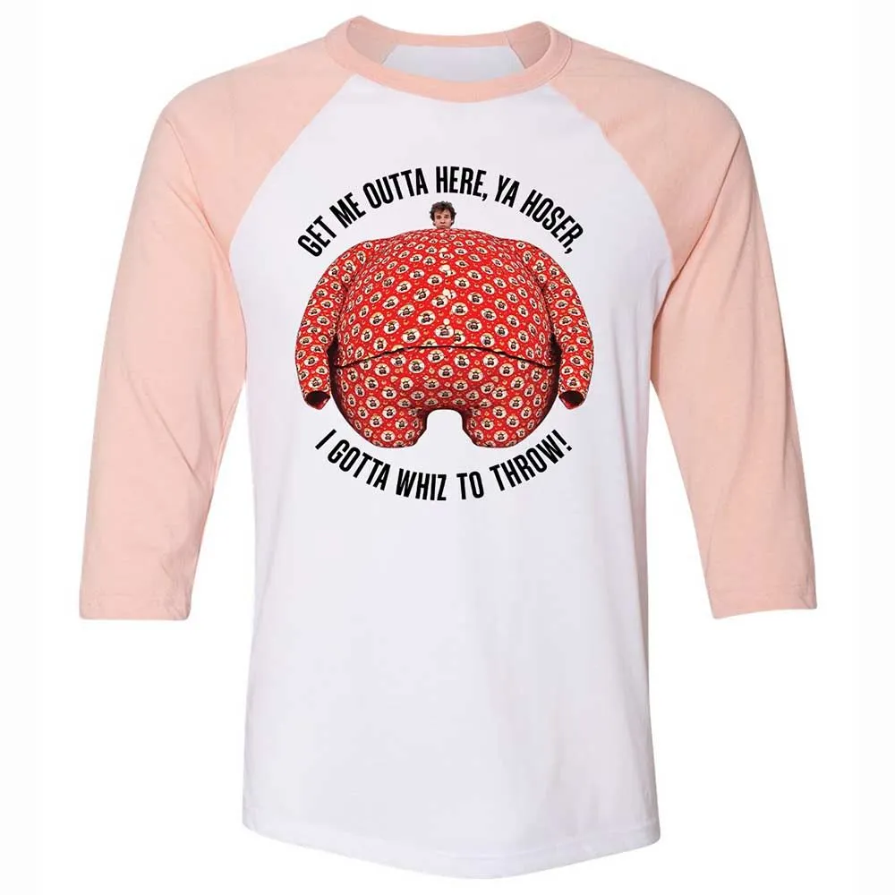 Unisex 3/4 Baseball Tee - CL9MFYZN - White/Heather Peach - 5