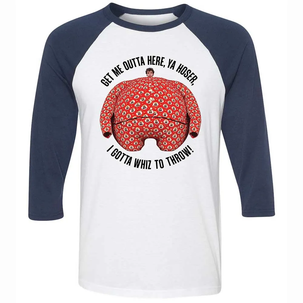 Unisex 3/4 Baseball Tee - CL9MFYZN - White/Navy - 8