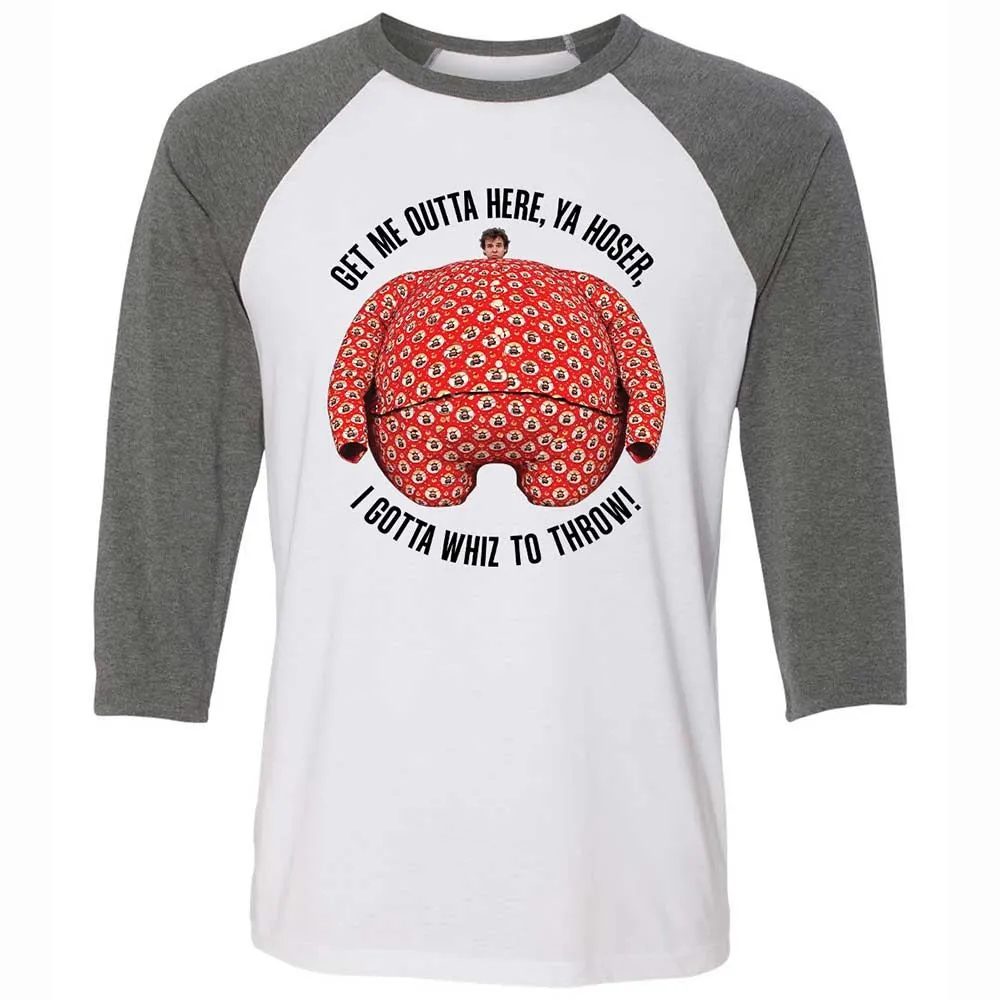 Unisex 3/4 Baseball Tee - CL9MFYZN - White/Deep Heather - 11