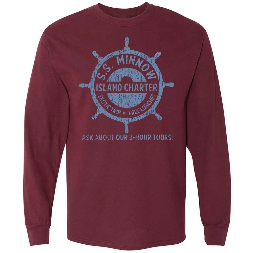 Long Sleeve T-Shirt - RRBAH1F7 - Maroon - 16