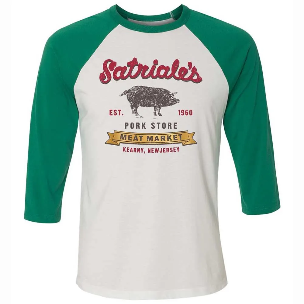 Unisex 3/4 Baseball Tee - 242BSELZ - White/Kelly - 6