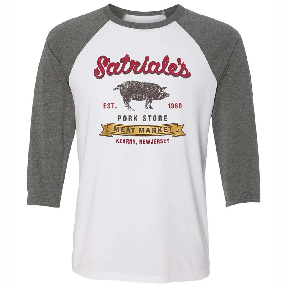 Unisex 3/4 Baseball Tee - 242BSELZ - White/Deep Heather - 11