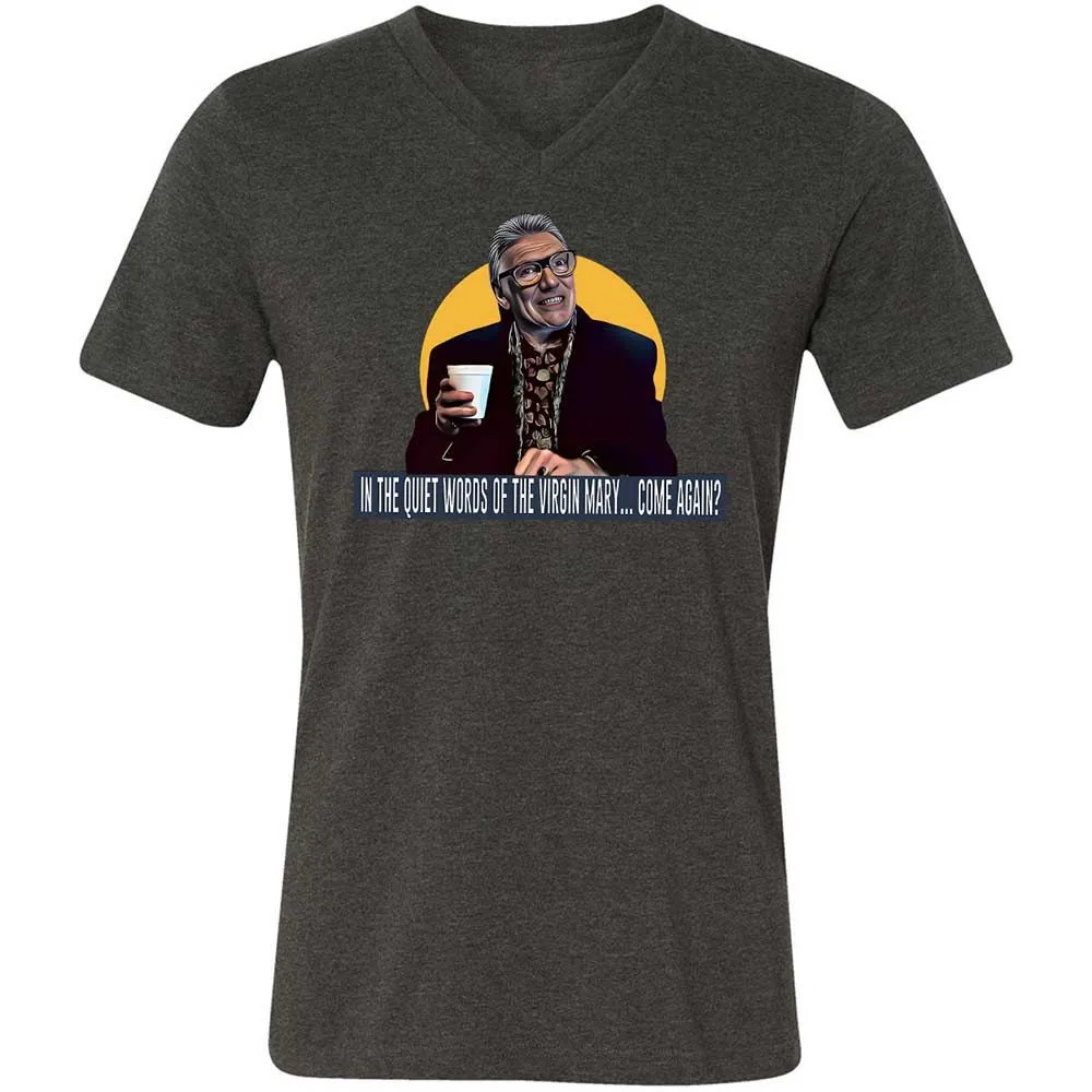 Unisex V-Neck T-Shirt - YCDNM1GN - Dark Grey Heather - 8
