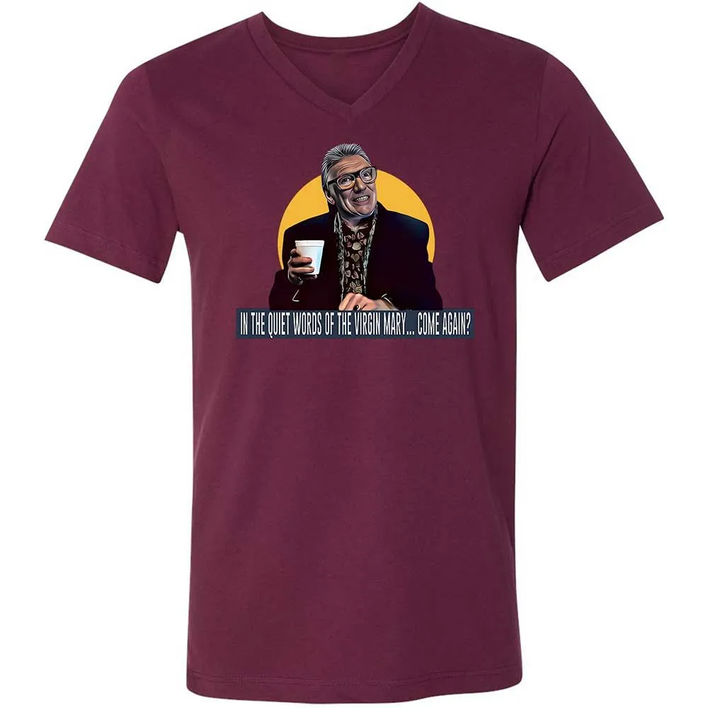 Unisex V-Neck T-Shirt - YCDNM1GN - Maroon - 14