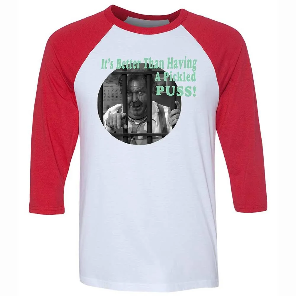 Unisex 3/4 Baseball Tee - ENBUQFSQ - White/Red - 9