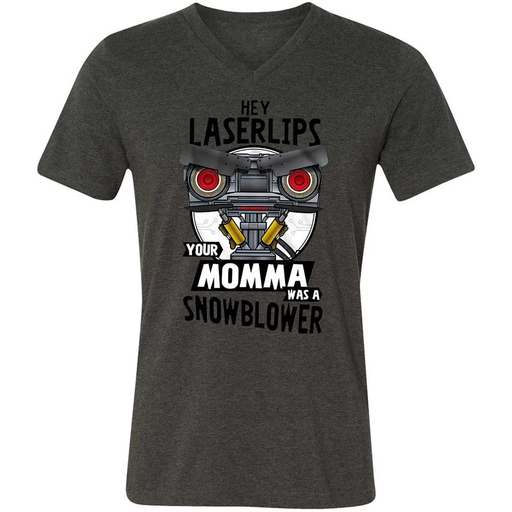 Unisex V-Neck T-Shirt - FC19B7ZG - Dark Grey Heather - 8