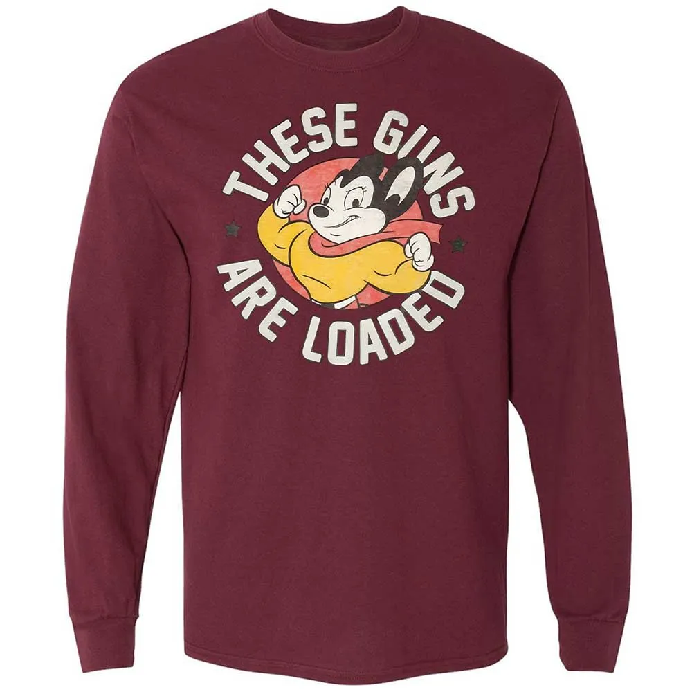 Long Sleeve T-Shirt - TNYGK58H - Maroon - 16