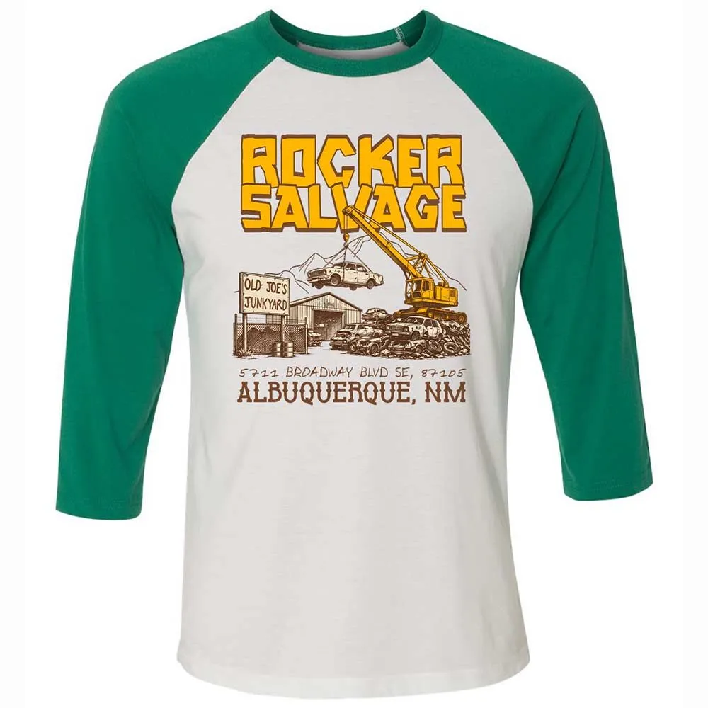 Unisex 3/4 Baseball Tee - K6R3AVJS - White/Kelly - 6