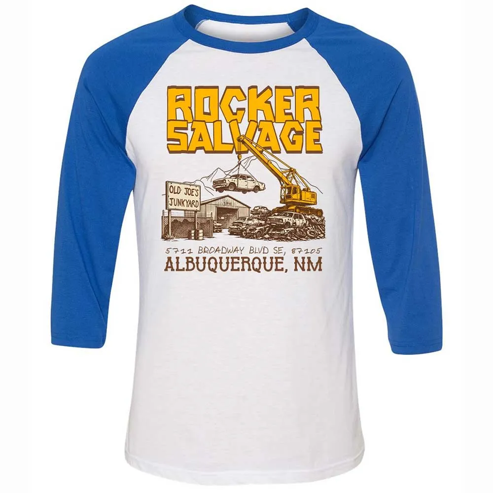 Unisex 3/4 Baseball Tee - K6R3AVJS - White/True Royal - 10