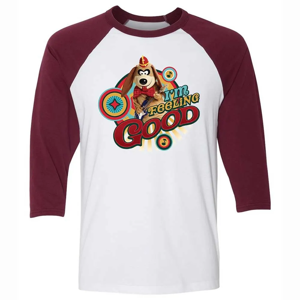 Unisex 3/4 Baseball Tee - L6LA126K - White/Maroon - 7