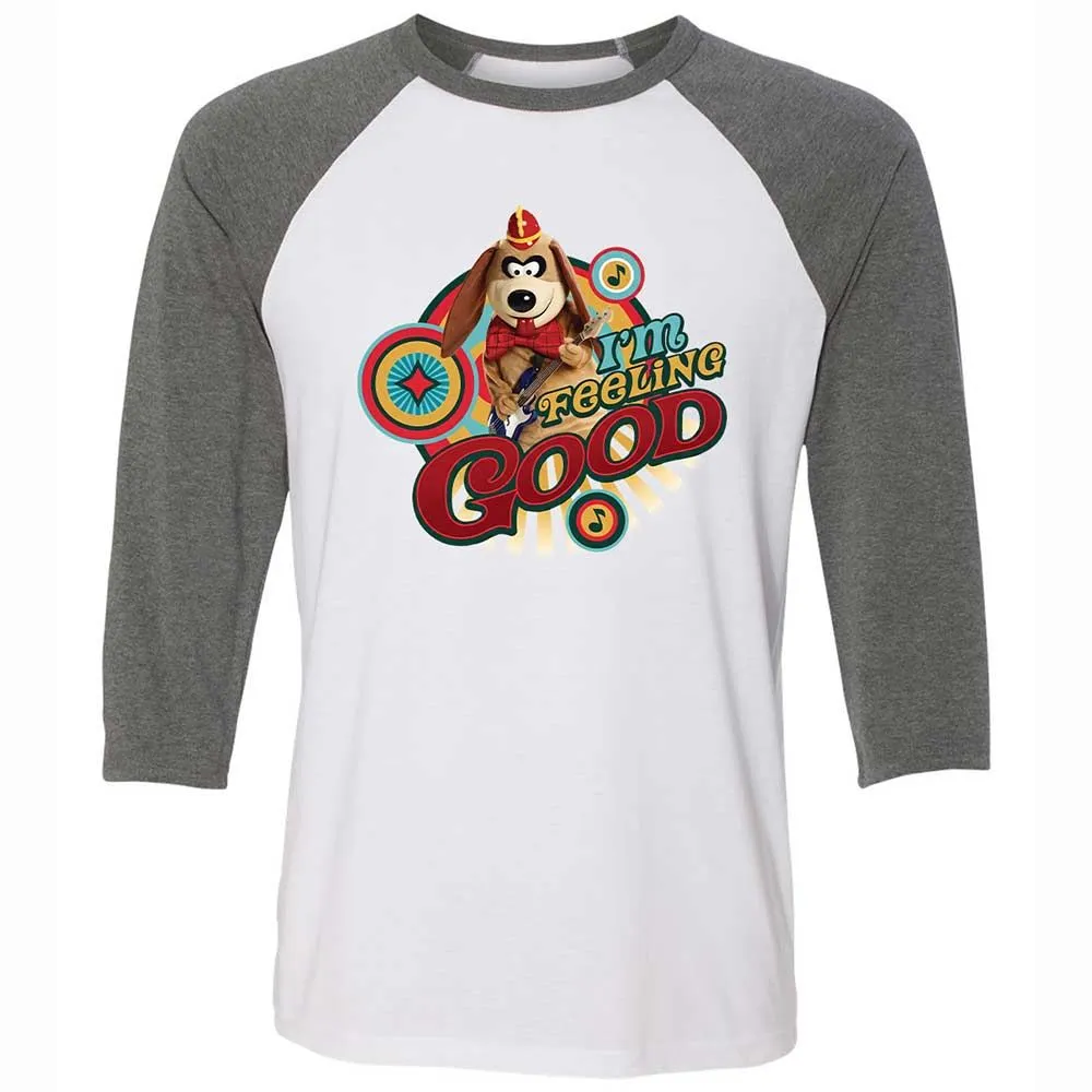Unisex 3/4 Baseball Tee - L6LA126K - White/Deep Heather - 11