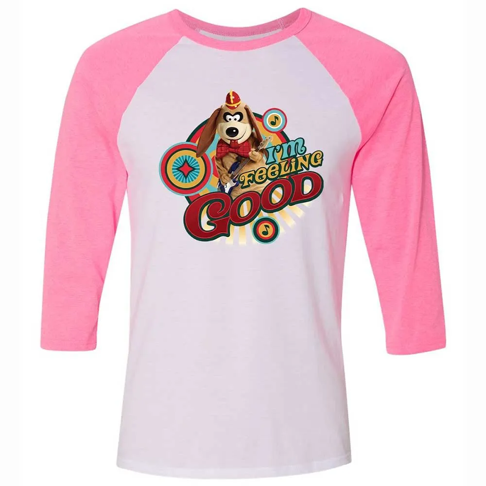 Unisex 3/4 Baseball Tee - L6LA126K - White/Neon Pink - 12
