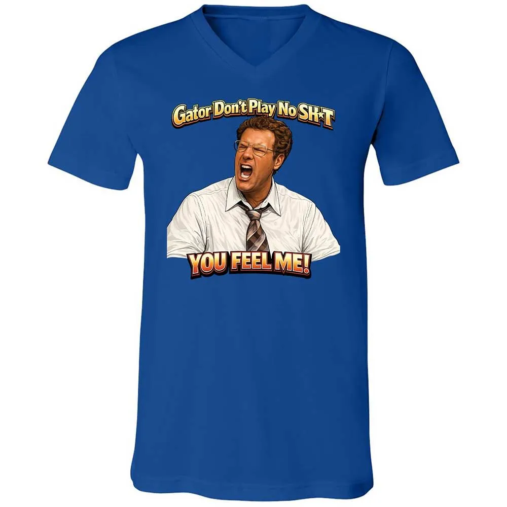 Unisex V-Neck T-Shirt - Z3CKYTBE - True Royal - 3