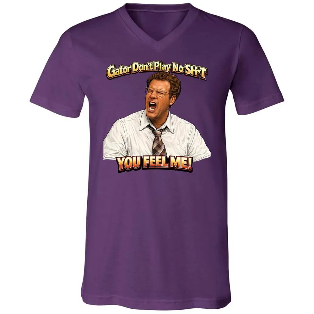 Unisex V-Neck T-Shirt - Z3CKYTBE - Team Purple - 10
