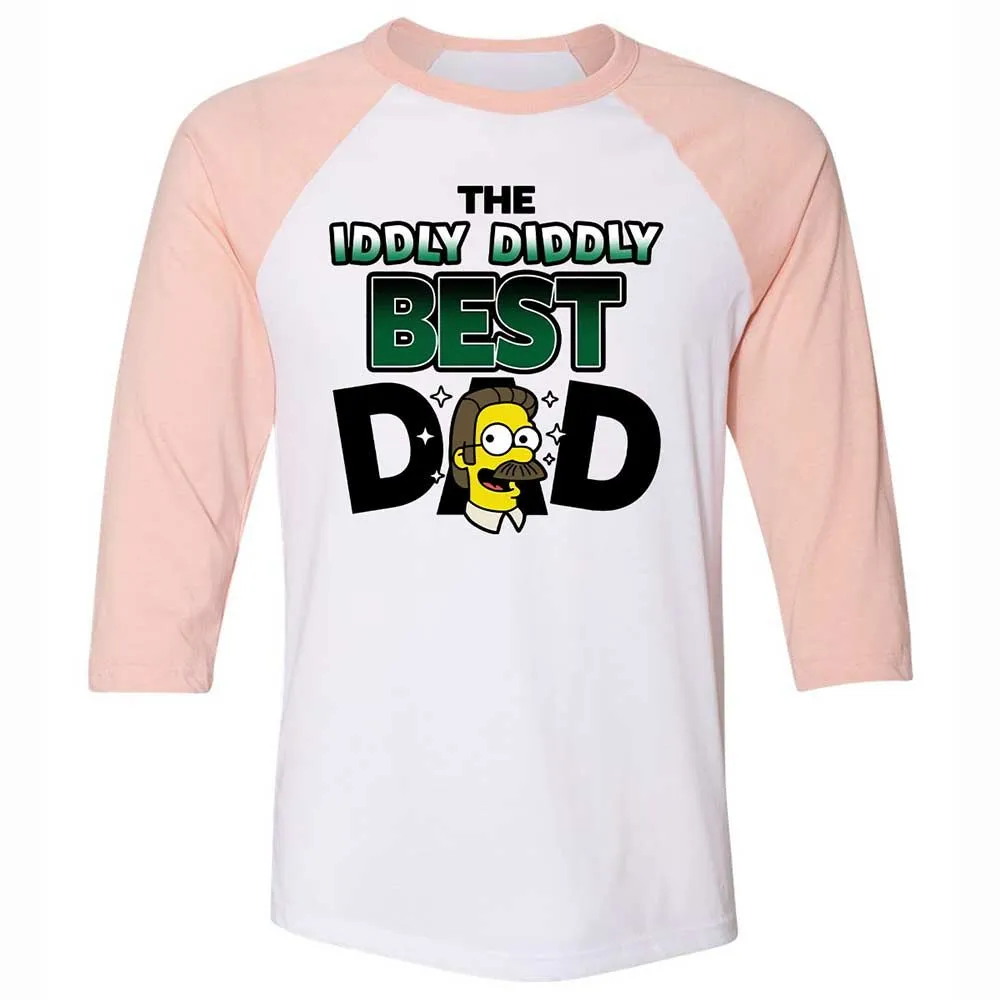 The Iddly diddly best dad - White/Heather Peach - 5