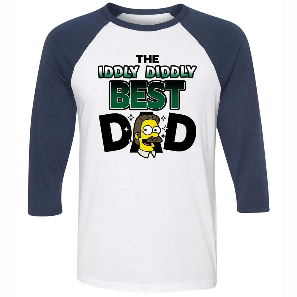 The Iddly diddly best dad - White/Navy - 8