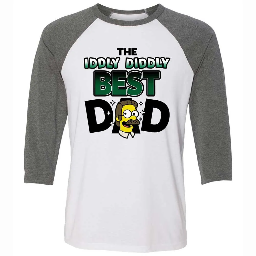 The Iddly diddly best dad - White/Deep Heather - 11