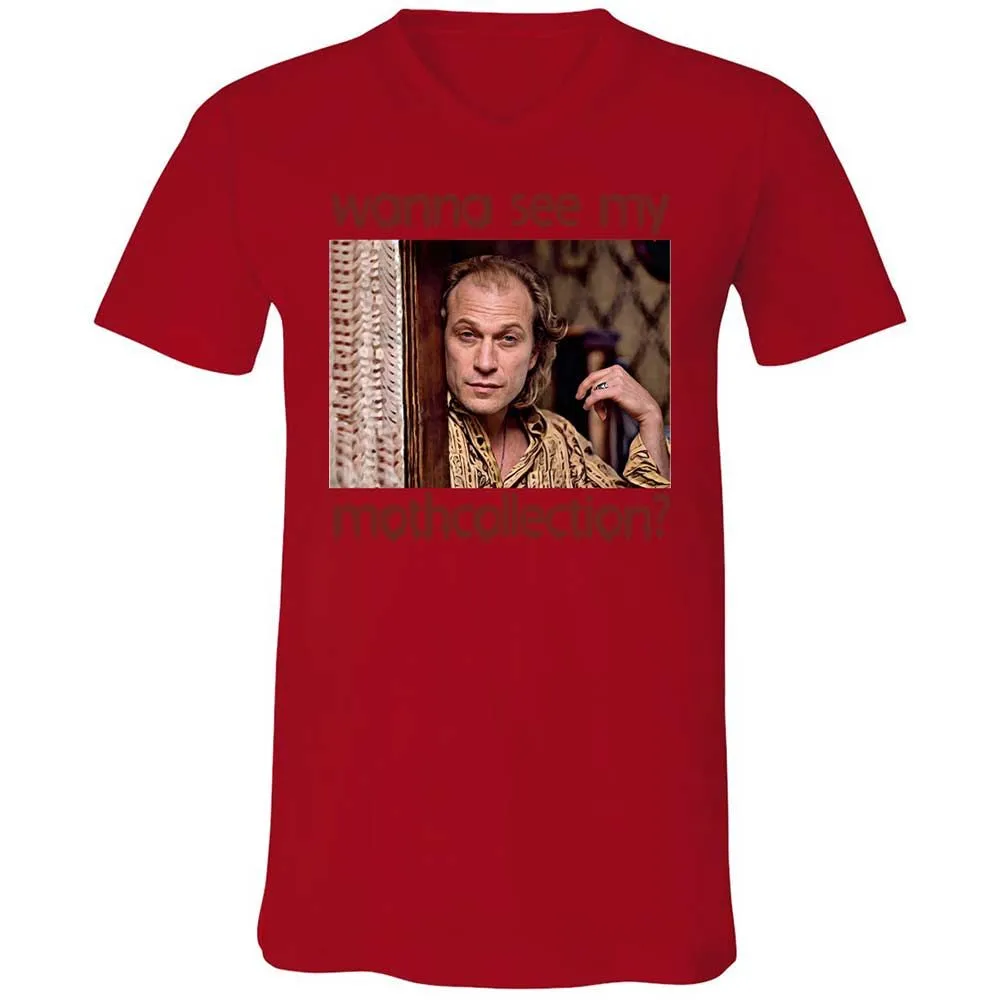 Unisex V-Neck T-Shirt - E2CE6DL4 - Red - 5