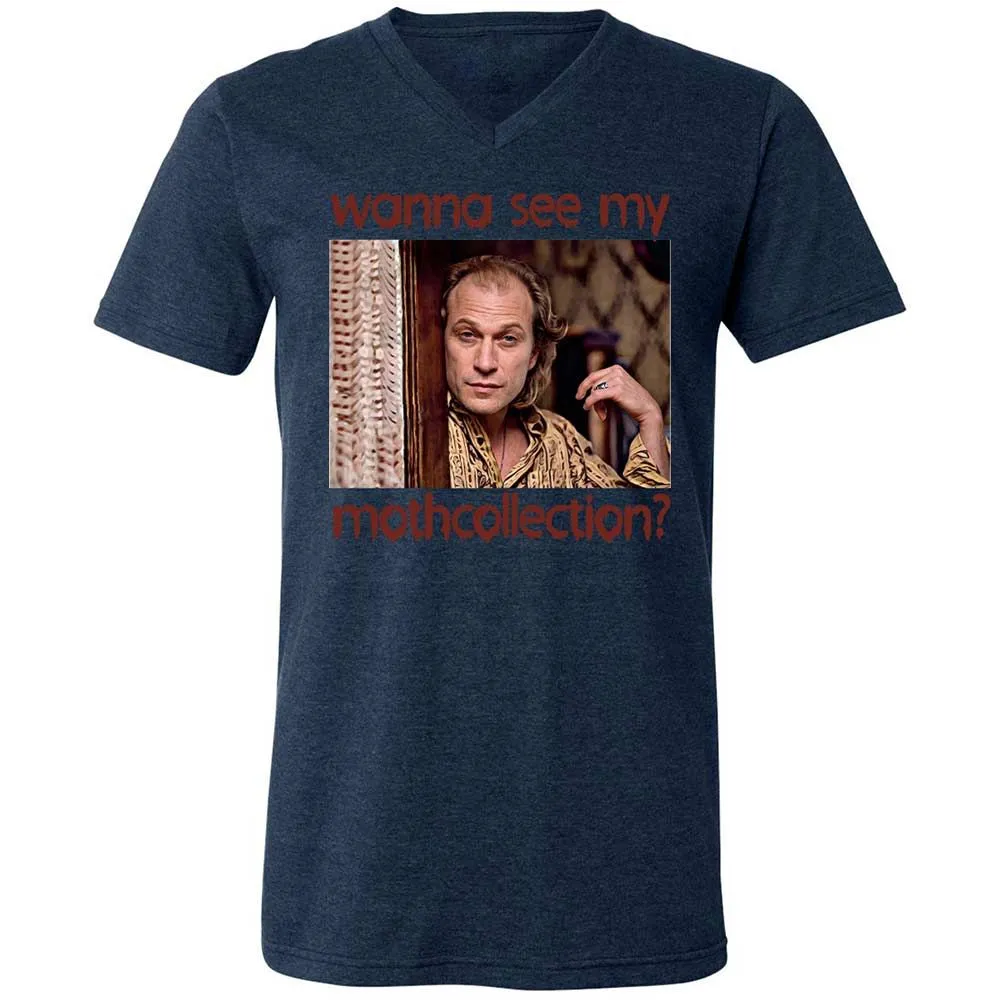 Unisex V-Neck T-Shirt - E2CE6DL4 - Heather Navy - 13