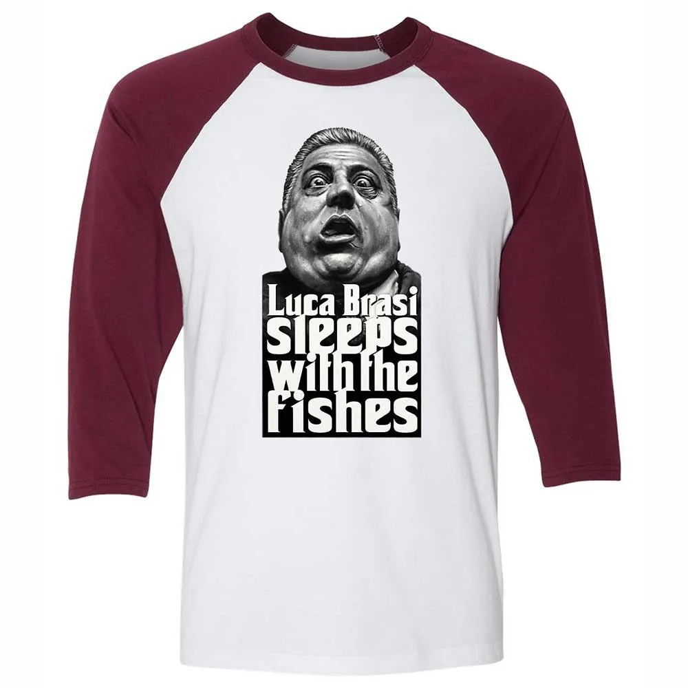 Sleeps with the fishes - White/Maroon - 7
