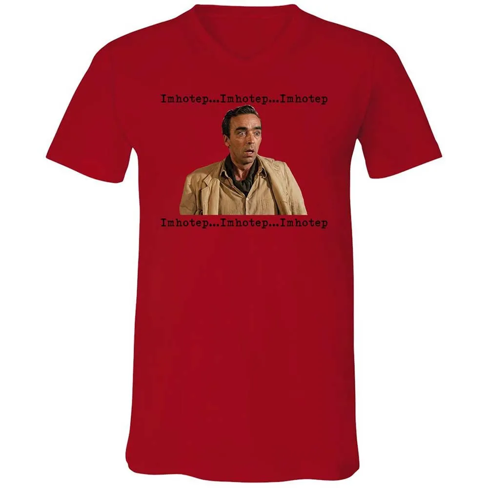 Unisex V-Neck T-Shirt - PE8VQVKY - Red - 5