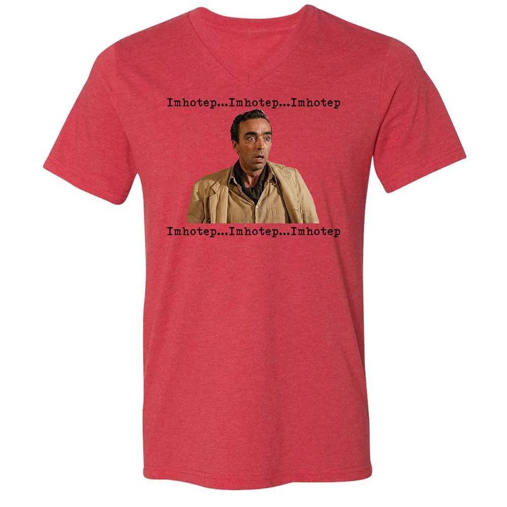 Unisex V-Neck T-Shirt - PE8VQVKY - Heather Red - 6