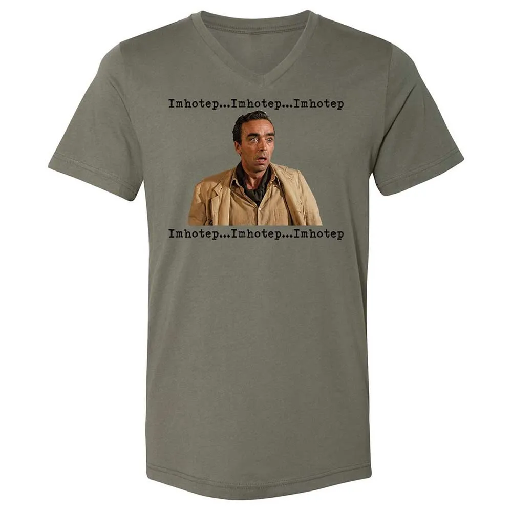 Unisex V-Neck T-Shirt - PE8VQVKY - Military Green - 15