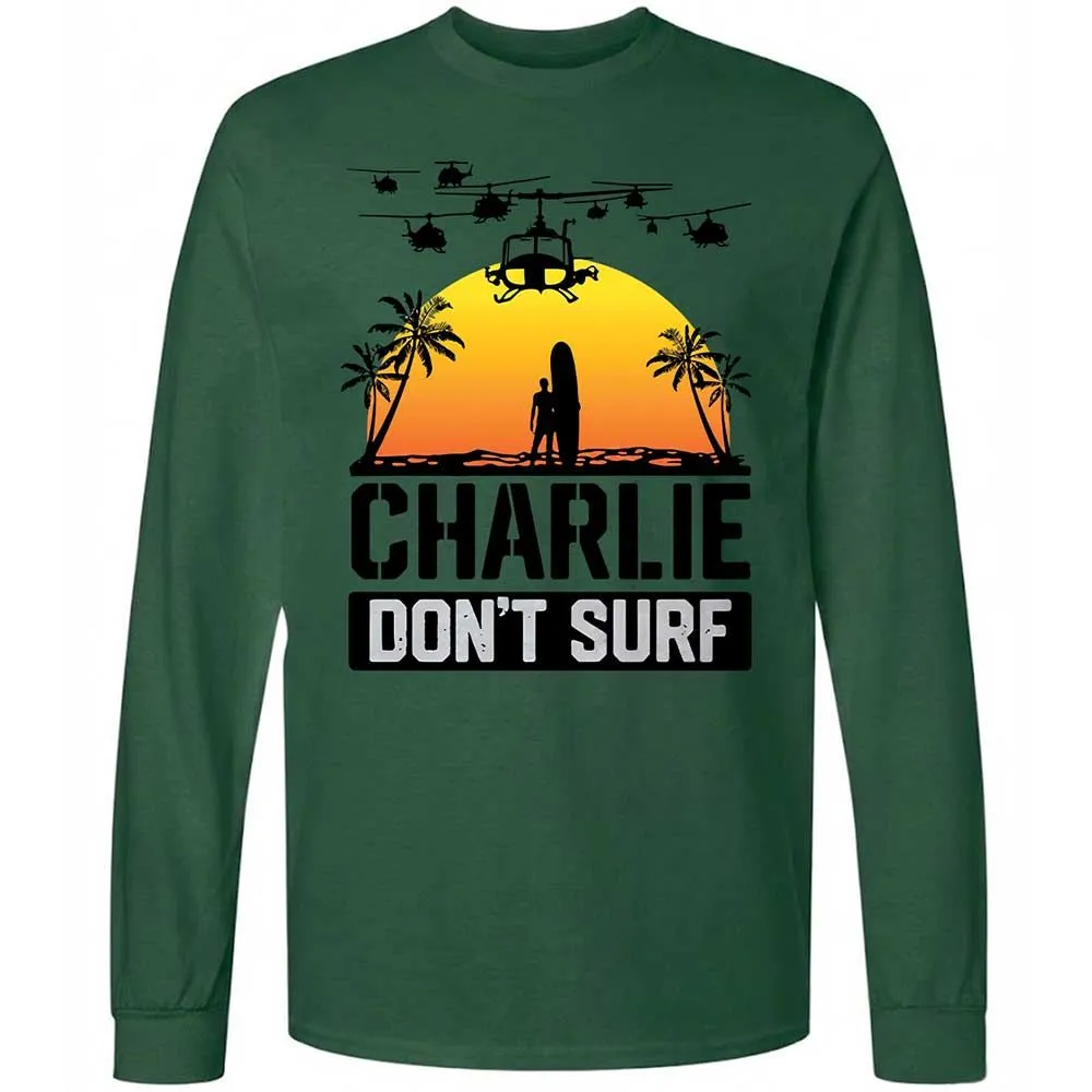 Long Sleeve T-Shirt - XJR6FW9M - Forest Green - 14