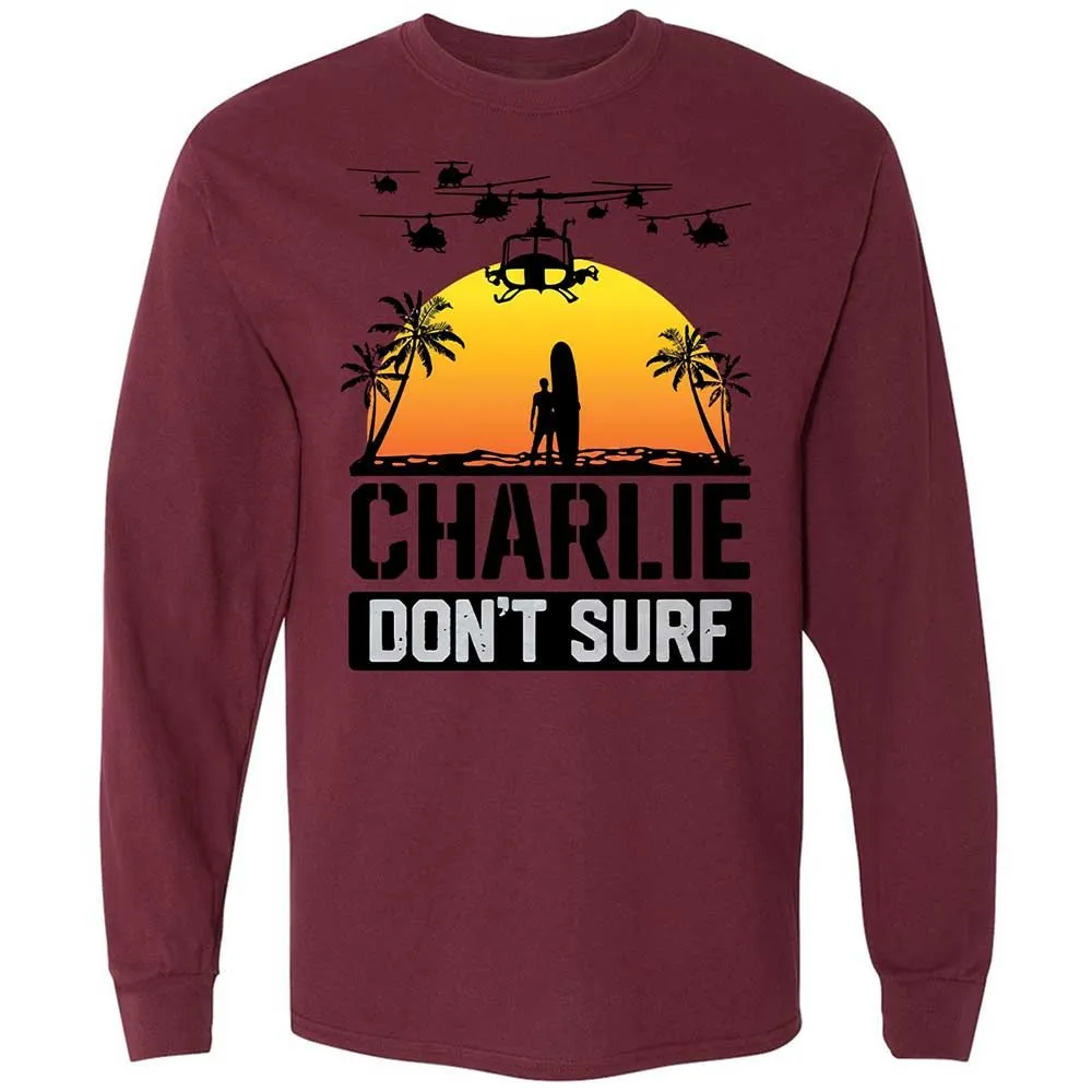 Long Sleeve T-Shirt - XJR6FW9M - Maroon - 16