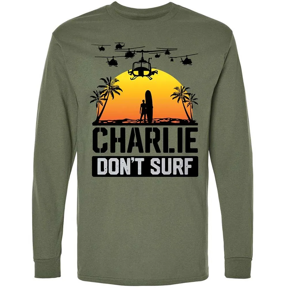 Long Sleeve T-Shirt - XJR6FW9M - Military Green - 19